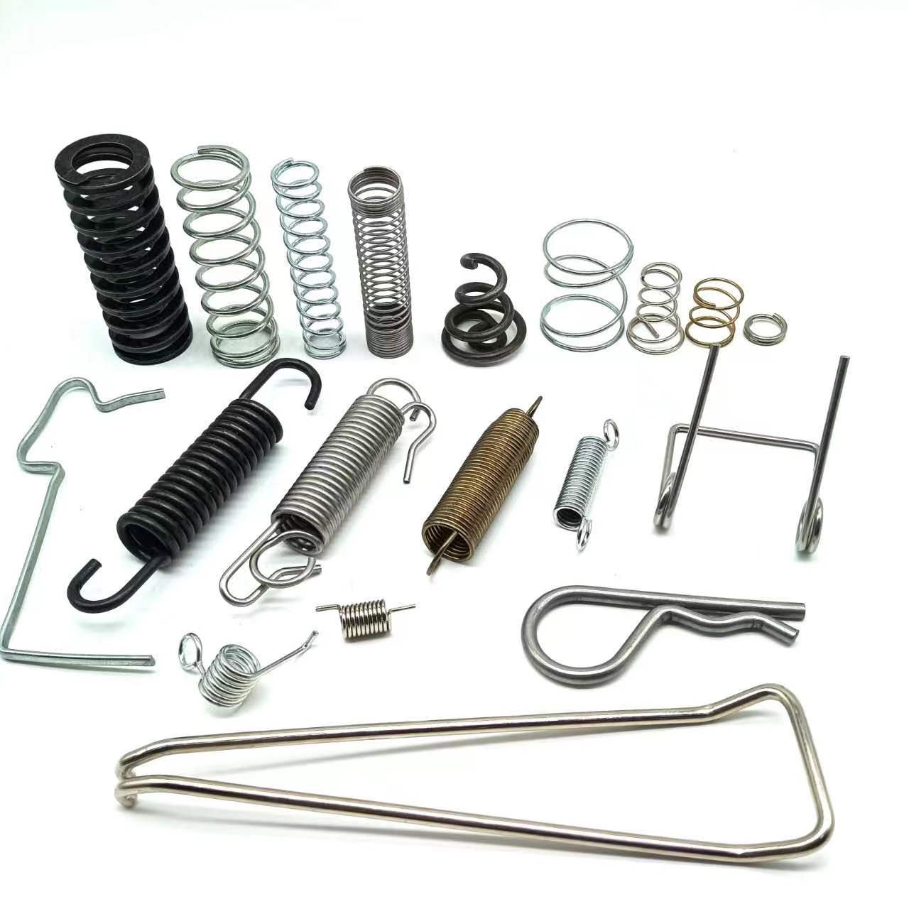 Customized Galvanized Carbon Steel Coil Spring with Swivel Hook Wire Forming Extension Tension Spring